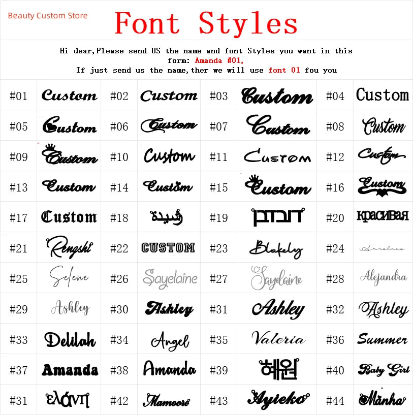 Elegant Script Name Necklace