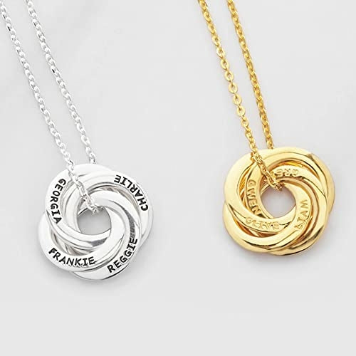 Eternal Rings™ – Personalised Name Necklace (2–3 Rings)
